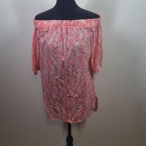 MICHAEL Michael Kors Coral Off-Shoulder Blouse